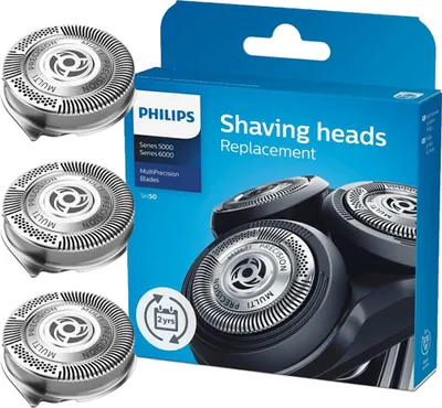 Produktbild von Philips SHAVER Series 5000 SH50 SH50/50 Ersatz-Scherköpfe, 3 Kopf/Köpfe, Chrom, S5xxx, 96 mm, 118 mm, 24 mm