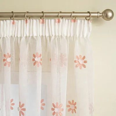 Produktbild von Kindervorhänge mit Blumenmuster - Set von 2 Rosa 245 x 140 cm