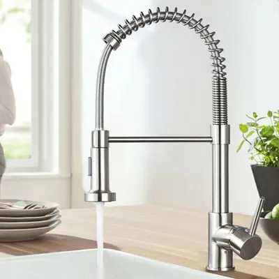 Produktbild von Küchenarmatur Wasserhahn Küche ausziehbar mit Brause Spültisch Mischbatterie
