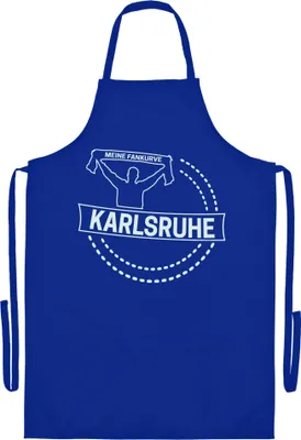 Produktbild von multifanshop Grillschürze - Karlsruhe - Meine Fankurve, blau, Größe one size