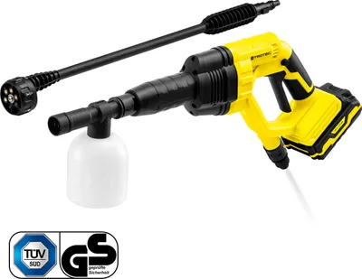 Produktbild von TROTEC Akku-Hochdruckreiniger PPWS 10-20V | Kabelloser Reiniger, 120 l/ h, 22 barSelbstansaugfunktion zur Nutzung von alternativen Wasserquellen wie Eimern