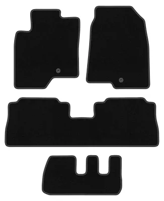 Immagine prodotto di Tappetini in moquette per Chevrolet Captiva 2006-2017 (7 posti) – set 4 pezzi, neri, su misura – Wielganizator BASIC