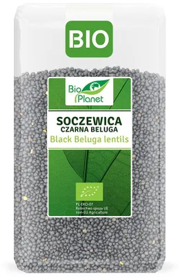 SOCZEWICA CZARNA BELUGA BIO 1 kg - BIO PLANET