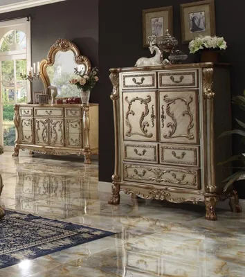 Produktbild von Klassische Barock Antik Stil Kommode Sideboard Kommoden Echt Holz Anrichte neu