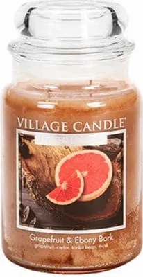 Produktbild von Village Candle Grapefruit & Ebony Bark Duftkerze Großes Glas 626 g
