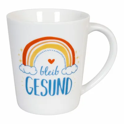 Immagine prodotto di Könitz Becher Bleib gesund, Kaffeebecher, Tasse, Kaffeetasse, Porzellan, 380 ml, 11 1 134 2575