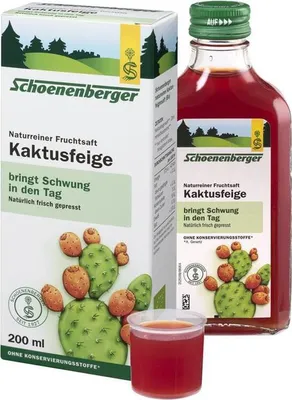 Zdjęcie produktu dla Schoenenberger Pure Natural Fruit Juice Opuncja figowa 200 ml