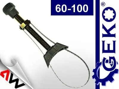 A tool for automotive maintenance, specifically an oil filter wrench.