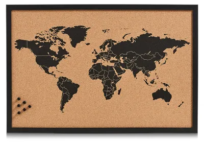 Zdjęcie produktu dla Zeller 11571 Pinnwand World 60,0 x 40,0 cm Kork braun