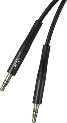 Obrázok produktu pre Audio kábel XO, minijack 3,5 mm, AUX, 2 m, čierny