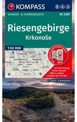 Produktbild von KOMPASS Wanderkarte 2087 Riesengebirge, Krkonose 1:50.000