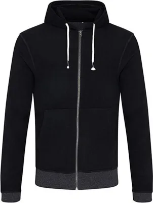 Produktbild von Ecologie EA051 | Herren Okavango Zoody / 70 % Regenerierte Baumwolle - Farbe: Black/Charcoal - Größe: XS