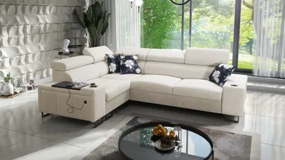Produktbild von Kaiser Möbel s Ecksofa mit Schlaffunktion MELODY II, Tauro/Freya Beige Links