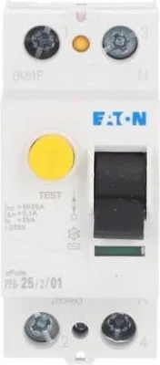 Immagine prodotto di Interruttore differenziale 2P 25A 0,1A tipo AC PF6-25/2/01 286493
