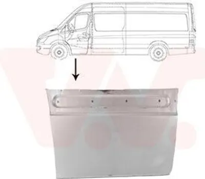 Produktbild von VAN WEZEL Seitenwand Reparaturblech passend für MERCEDES-BENZ SPRINTER 3,5-t Kasten (906) SPRINTER 3-t Kasten (906) SPRINTER 3,5-t Bus (906) für VW