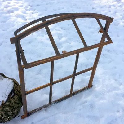 Produktbild von Scheunenfenster zum Öffnen - Eisen Fenster Mauerruine - Eisenfenster Stall