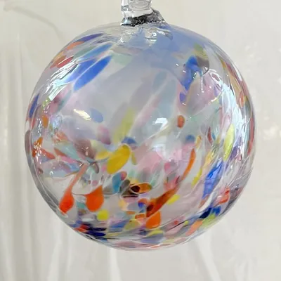 Immagine prodotto di Ornamento a forma di sfera di vetro colorata, diametro 12 cm