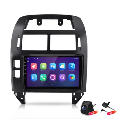 Produktbild von 9 Zoll Android Autoradio für VW Polo 9N 9A 2001-2009 Wireless CarPlay Android Auto 8Core 6+128GB 4G LTE GPS Navigation Mit Rückfahrkamera Mikrofon