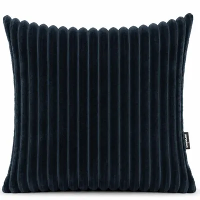 Zdjęcie produktu dla Geronimo | Poduszka dekoracyjna – czarna – 45 × 45 cm – miękka – wykonana z pluszowego materiału – można prać w pralce – zdejmowane poszewka – SOFTLY