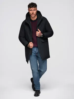 Immagine prodotto di Ombre classic parka lungo da uomo nero M