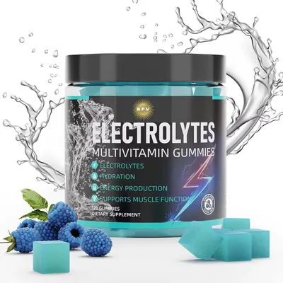 Produktbild von Elektrolyte PLUS Vitamine und Zink | 120 Gummis | mit allen wichtigen Mineralstoffen | Electrolyte, Magnesium, Kalium, Calcium