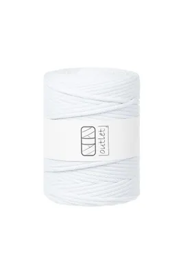 Obrázok produktu pre Biela bavlnená pletená šnúrka 5 mm 100 m OUTLET