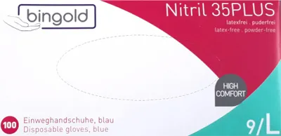 Produktbild von Kärcher Nitril Plus Einweghandschuhe L(100Stk) 3.345-891.0