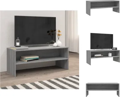 Obrázek produktu pro vidaXL TV skříňka šedá Sonoma 100x40x40 cm materiál na bázi dřeva - TV nábytek