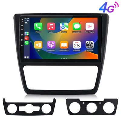 Produktbild von 10''Carplay 6+128G 8kern GPS Navi Andriod13 Autoradio Geeignet Für Skoda Yeti 2008-2013 SWC 4GSIM WIFI BT RDS DSP DAB+