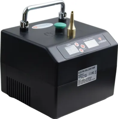 Produktbild von Elektrischer Ballonaufbläser, wiederaufladbar, einstellbare Zeitsteuerung, schwarz, 1 Stück