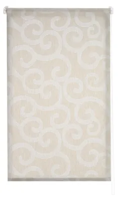 Zdjęcie produktu dla Przezroczyste rolety, nowoczesny design, kolor beżowy, wymiary 130 x 255 cm