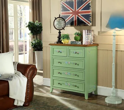 Produktbild von Kommode Apotheken Schrank Regal Sideboard Regale Schubladen Schrank  Kommoden