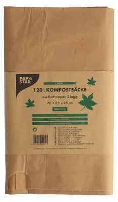Zdjęcie produktu dla Papstar Kompostsäcke 120l braun