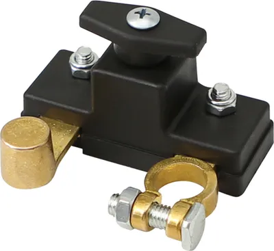 Produktbild von Batterietrennschalter für Auto, LKW, Boot, Batterie-Ausschalter, Trennschalter, 12 V, 24 V, Universalanschluss, Auslaufschutz, Hochleistungs-Batterietrennschalter, Master