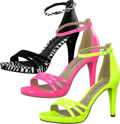 Produktbild von Tamaris 1-28390-24 Damen High Heel Sandaletten Sandalen, Größe:38 EU, Farbe:Gelb