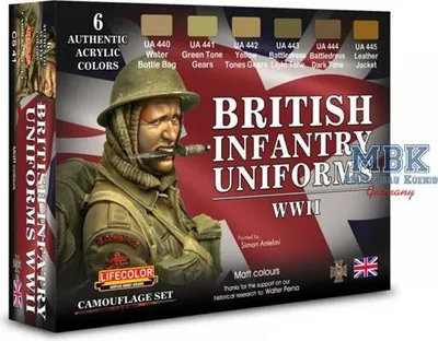 Immagine prodotto di LIFECOLOR LC-CS41 Set di colori per uniformi britanniche