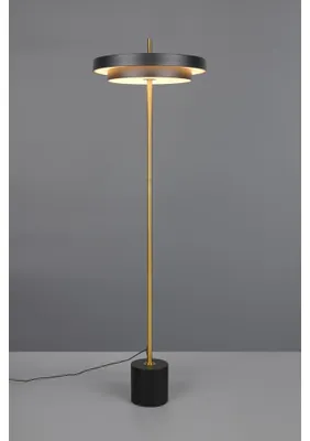 Immagine prodotto di Lampada da terra a LED, oro nero, touch dimmer, CCT, H 138 cm