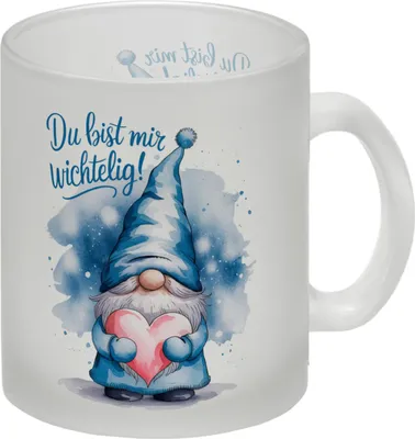 Produktbild von Du bist mir wichtelig! Wichtel Glas Tasse