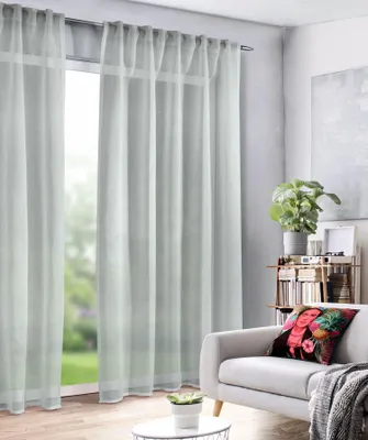 Produktbild von Fertigschal verdeckte Schlaufen "Arianna/Isa" Größe (HxB): 290x135cm Farbe: Grau