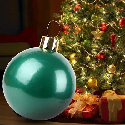 Produktbild von Famanu Weihnachtsbaumkugel 25 Zoll - Gigantische Weihnachtsdekoration für Zuhause und Garten