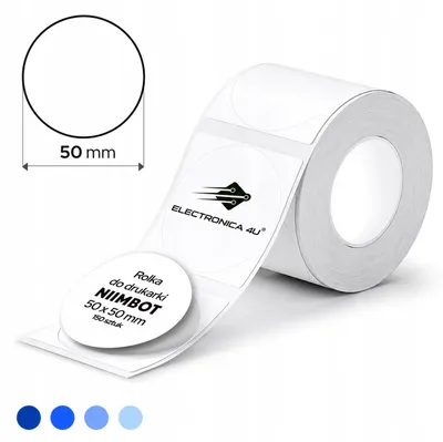 Produktbild von NiiMbot Etiketten Rolle O Weiß 150 St. A2A68351901 Universal-Etiketten