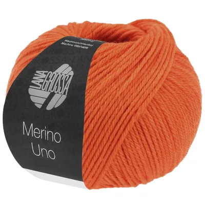 Produktbild von Lana Grossa MERINO UNO 50 g extrafeine Wolle mit Superwash-Ausrüstung 125 m Farbe 071 - Orange