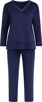 Produktbild von Goldenbay Damen Pyjama Classic darkblue - Größe XL