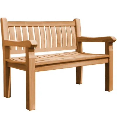 Produktbild von Teako Design Gartenbank Arezzo Teakholz Massiv Wetterfest 180x68cm