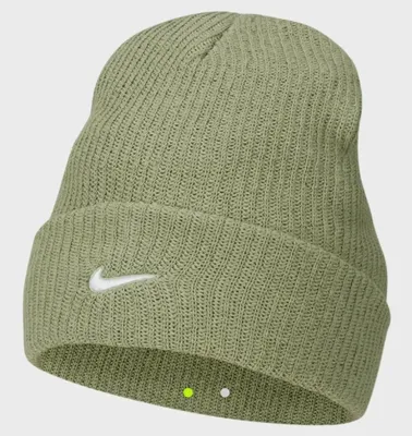 Produktbild von Nike Mütze Grün DV3342-386 – Trendige Beanie für Damen & Herren mit Swoosh Stickerei