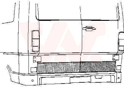 Produktbild von VAN WEZEL Heckklappe links rechts 3070149 passend für MERCEDES-BENZ T1 Kasten (602) T1 Bus (601) T1 Kastenwagen (601, 611) T1 Bus (602)