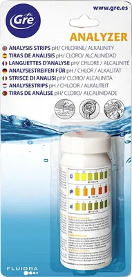 Obrázok produktu pre GRE testovacie prúžky chlór + pH + alkalita 50 prúžkov