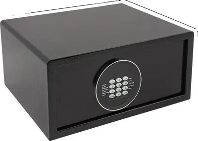 Immagine prodotto di Box sicuro, cerniere nascoste, serratura con codice a 6 cifre, nero
