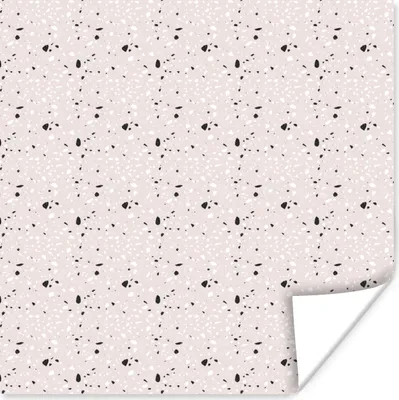 Produktbild von MuchoWow® Poster Muster - Terazzo - Textur 50x50 cm - Wohnzimmerdekoration