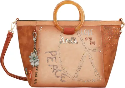 Produktbild von Anekke Handtasche Umhängetasche Peace & Love Flowers Handle Bag Multicolor mehrfarbig